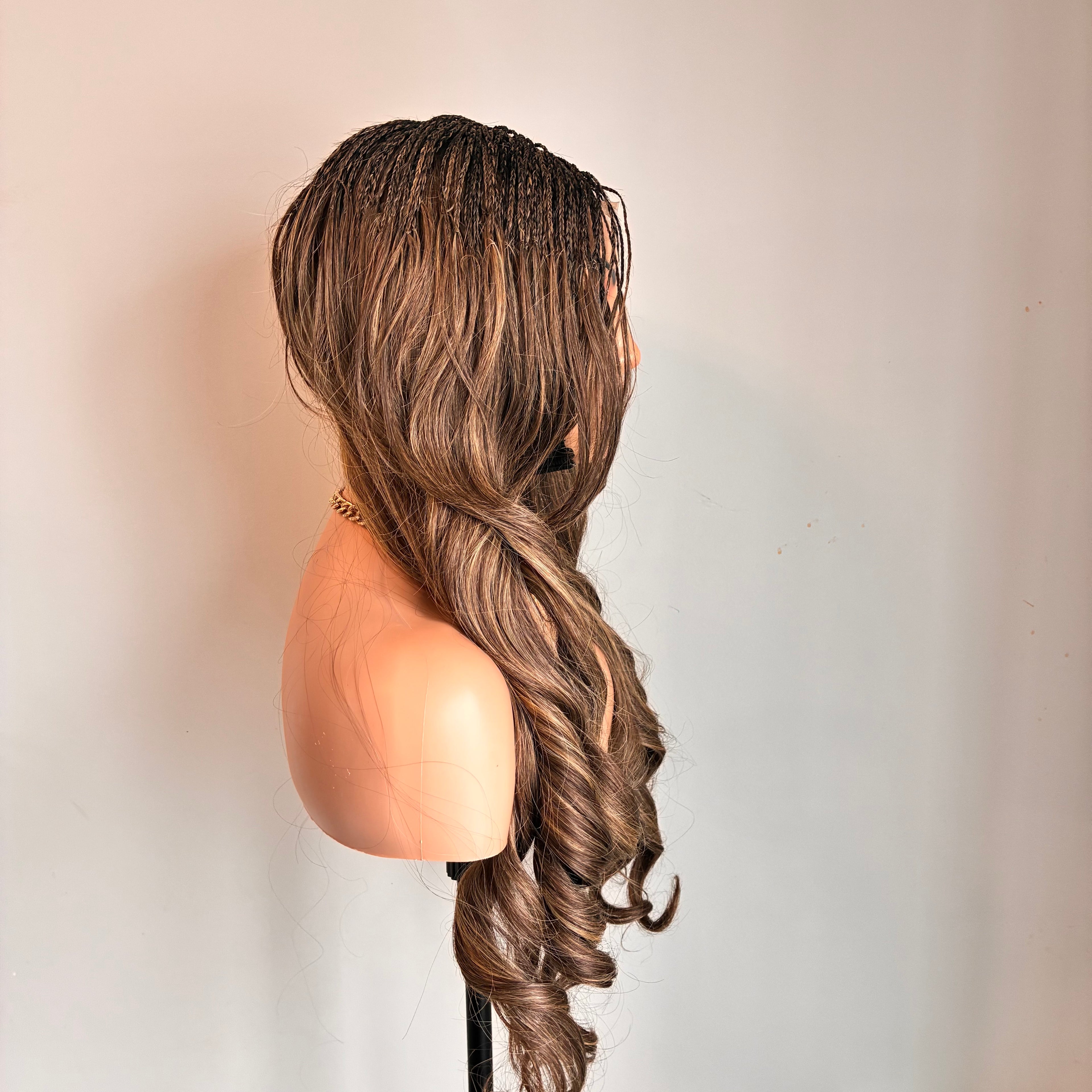 Brenda - Deep Brown with Blonde Highlights