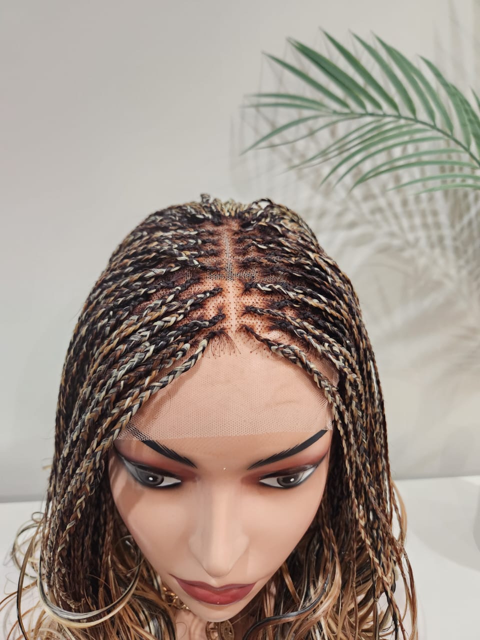 Bibi French Curl Mix Blonde Braided Wig