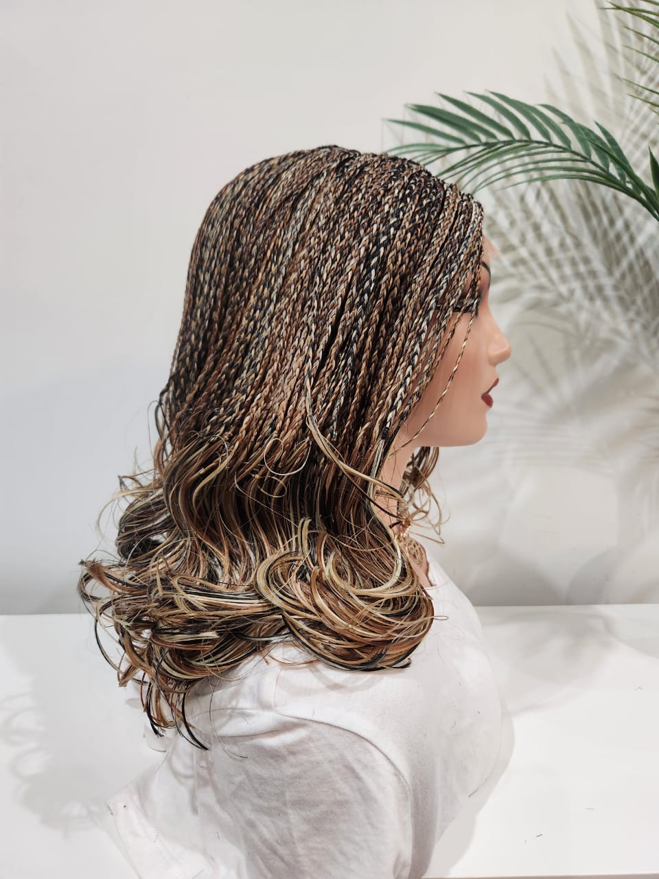 Bibi French Curl Mix Blonde Braided Wig