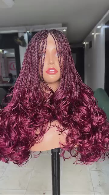 Franchesca- Burgundy Layered French Curls