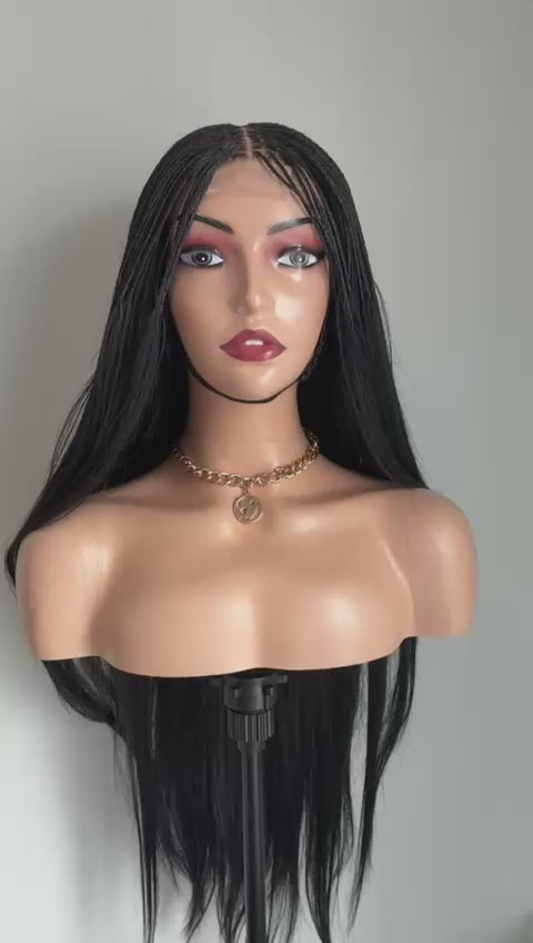 KittyKat - Sleek Black Micro-Braids