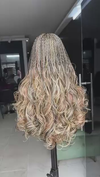 Lala Mixed Blonde Multicolored French Layered Wig