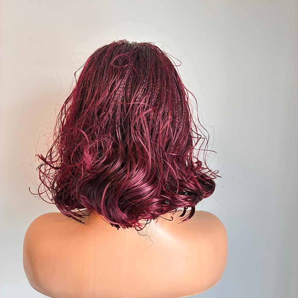Sasha - Burgundy Bob French Curls