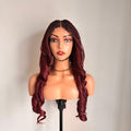 Roxanne - Burgundy Micro-Braided Waves
