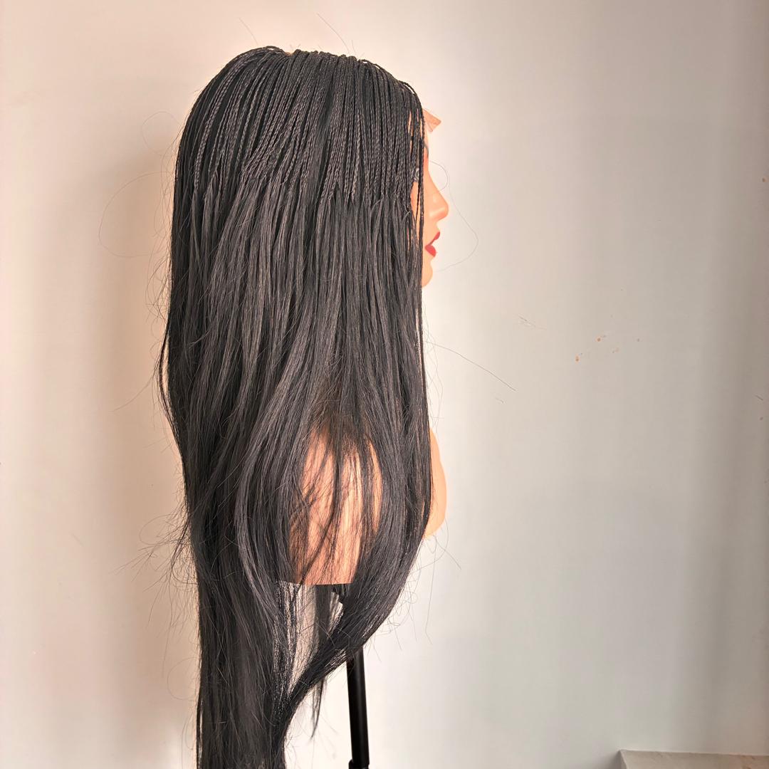 KittyKat - Sleek Black Micro-Braids
