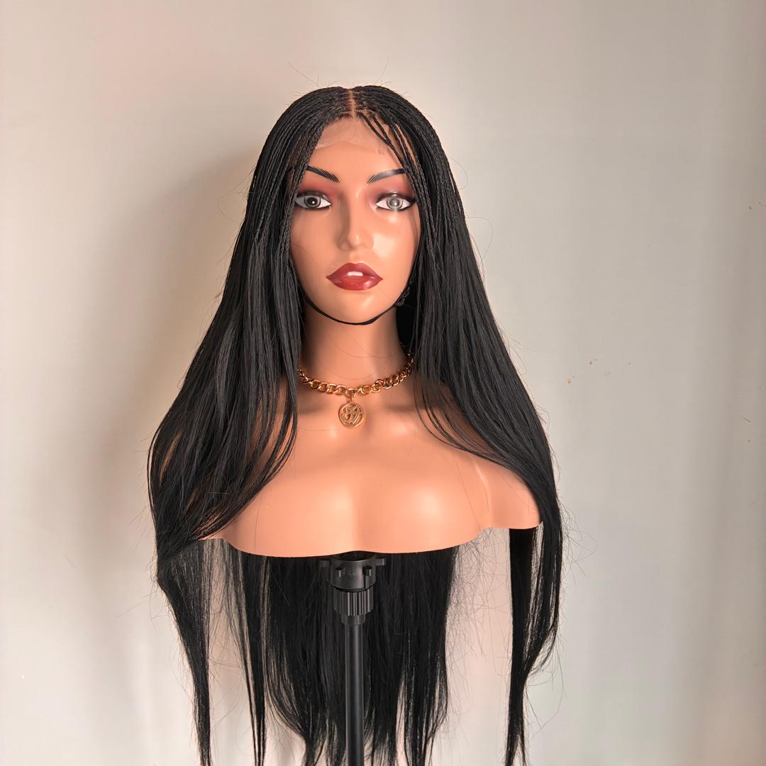 KittyKat - Sleek Black Micro-Braids
